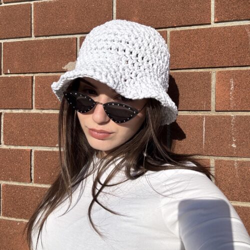 Cappello da pescatore bianco