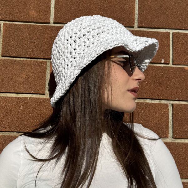 Cappello da pescatore bianco