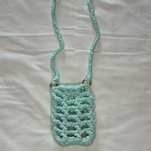 Porta cellulare verde acqua