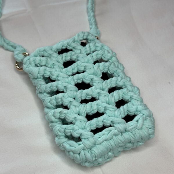 Porta cellulare verde acqua