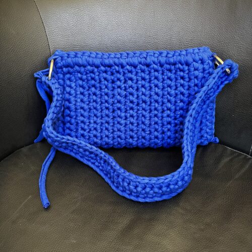 Borsa senza fondo blu reale